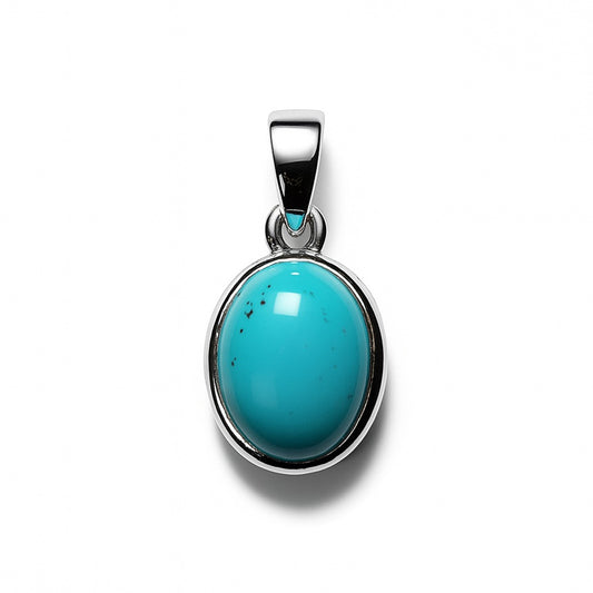 Sterling Silver Pendant Turquoise  IGP-686