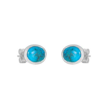 Sterling Silver Earrings Turquoise  IGE-1377