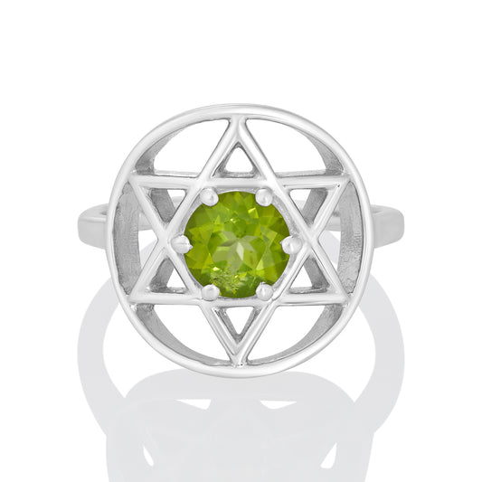 Sterling Silver Ring Peridot  IGR-2137 Size 5