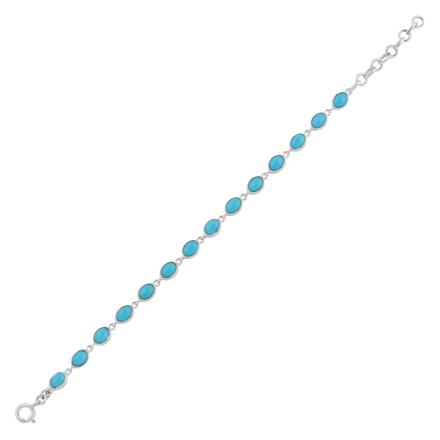 Sterling Silver Bracelet Turquoise  IGB-117