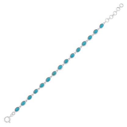 Sterling Silver Bracelet Turquoise  IGB-113