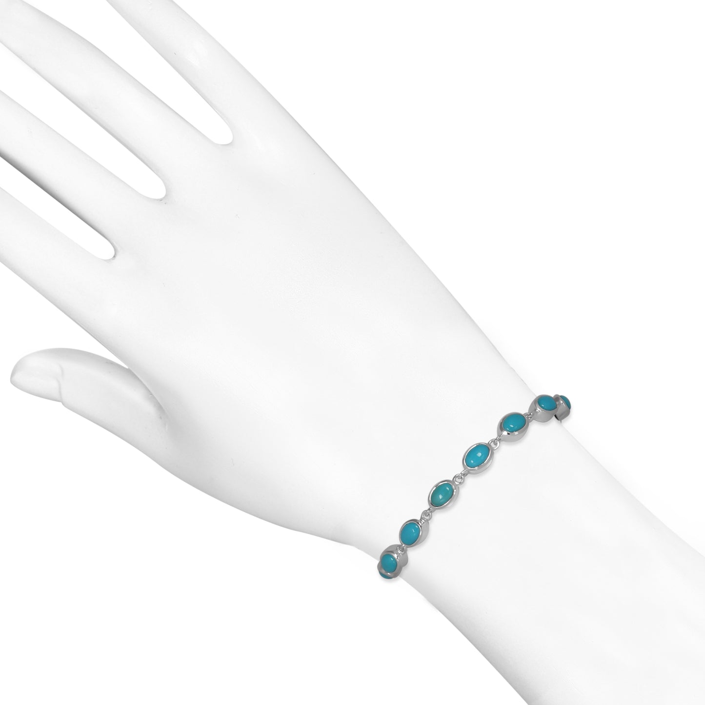 Sterling Silver Bracelet Turquoise  IGB-113