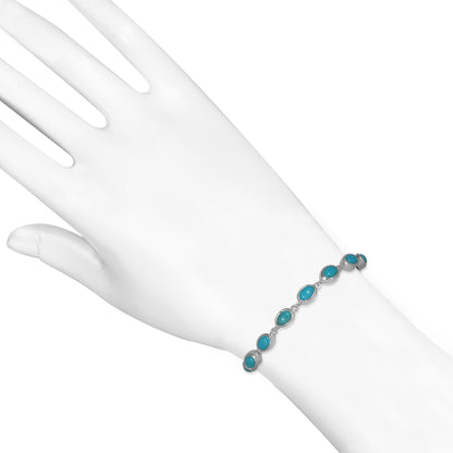Sterling Silver Bracelet Turquoise  IGB-113