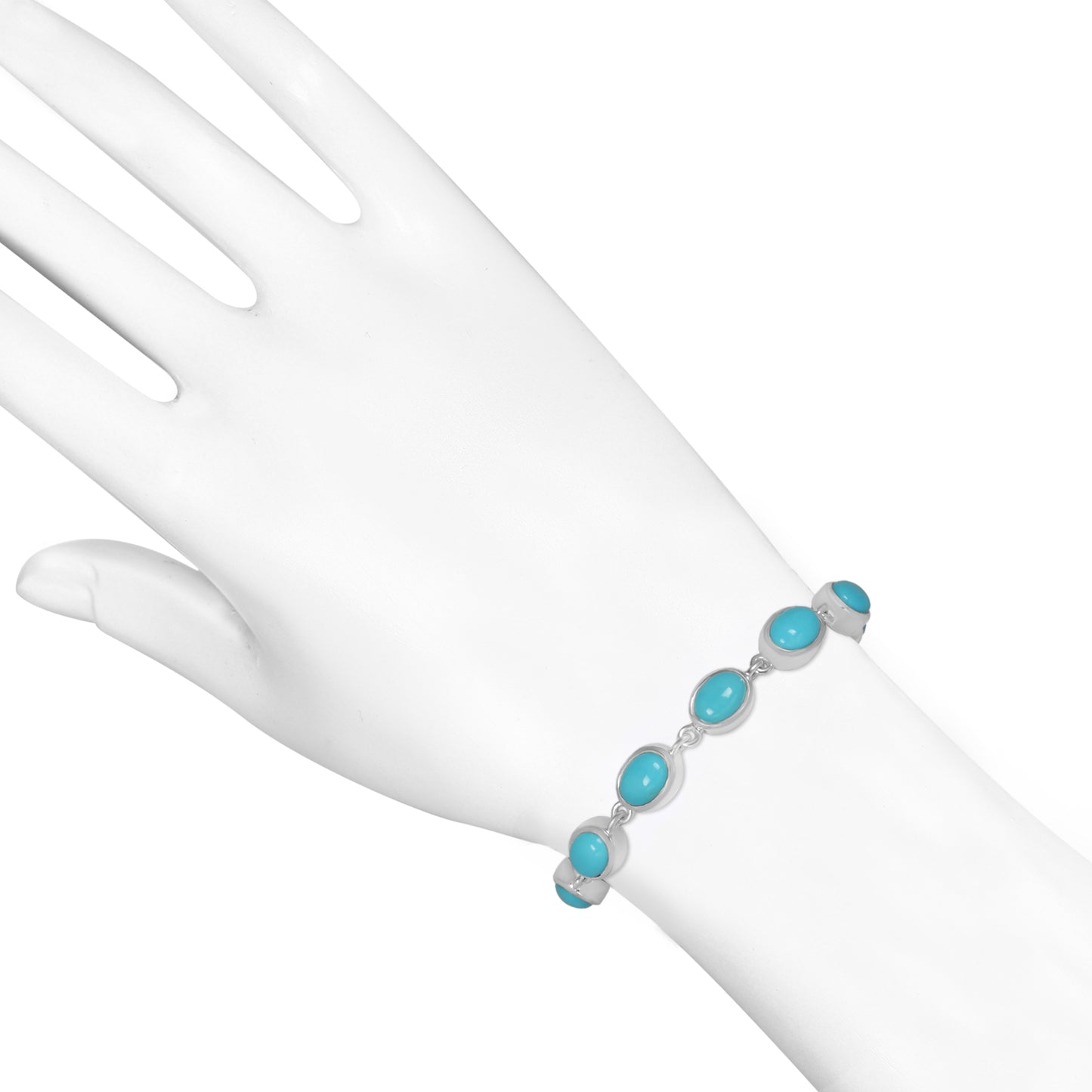 Sterling Silver Bracelet Turquoise  IGB-114