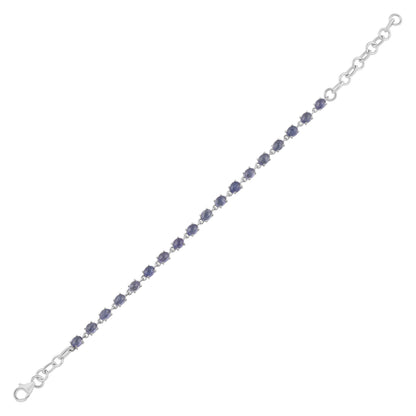 Sterling Silver Bracelet Tanzanite  IGB-69