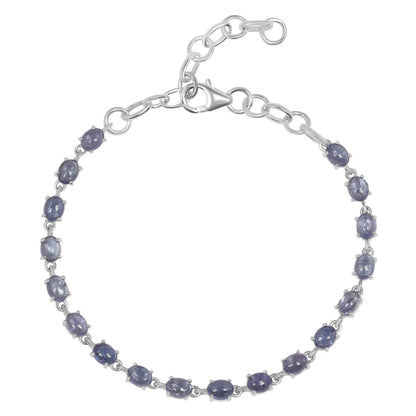 Sterling Silver Bracelet Tanzanite  IGB-69