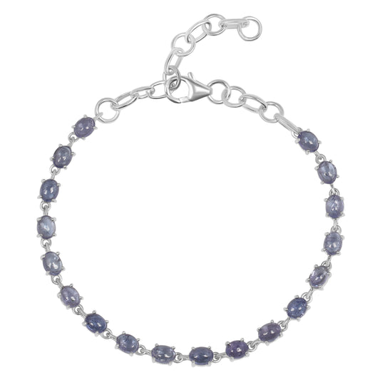 Sterling Silver Bracelet Tanzanite  IGB-69