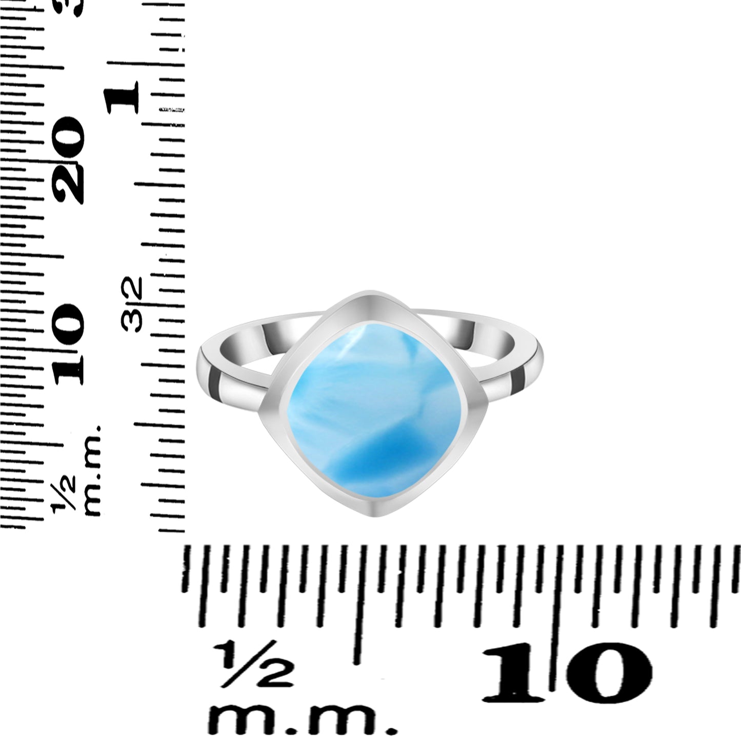 Sterling Silver Ring Larimar  IGR-2550 Size 5