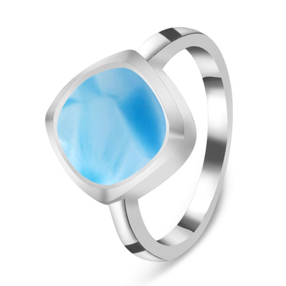 Sterling Silver Ring Larimar  IGR-2550 Size 8