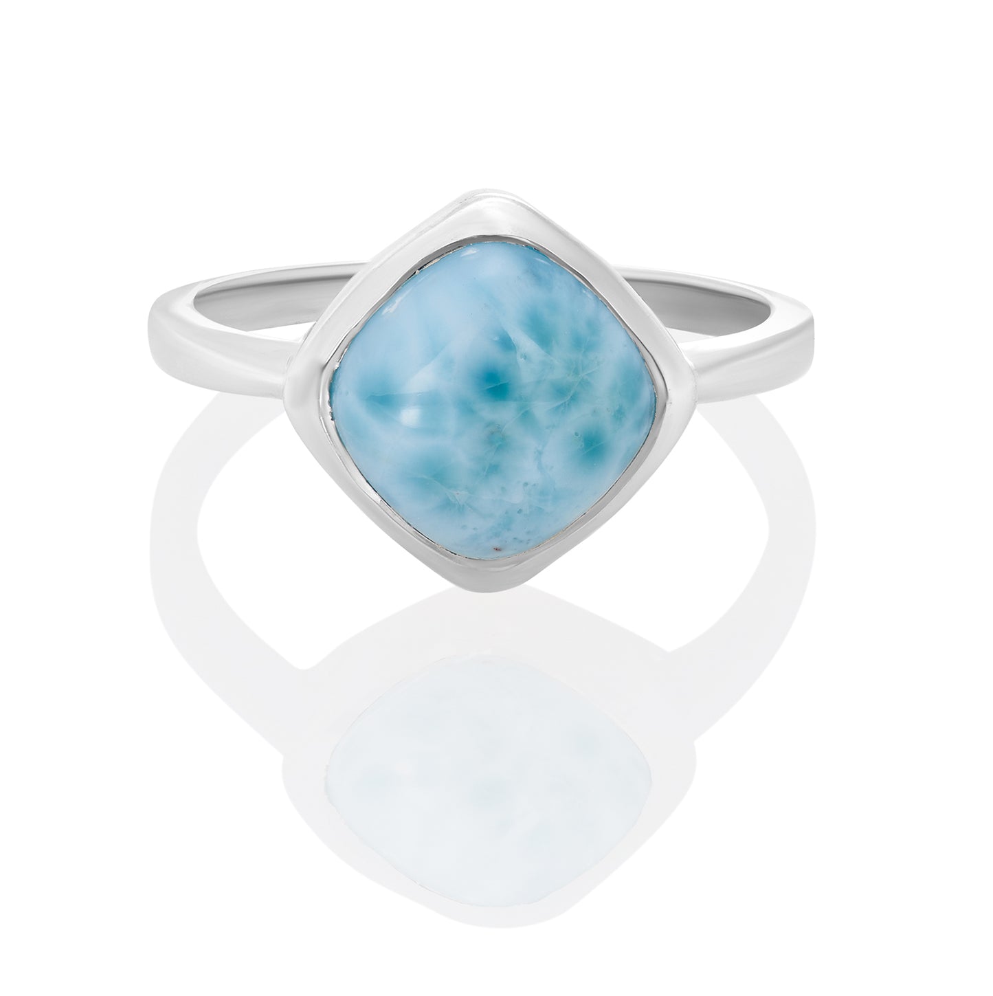 Sterling Silver Ring Larimar  IGR-2550 Size 7