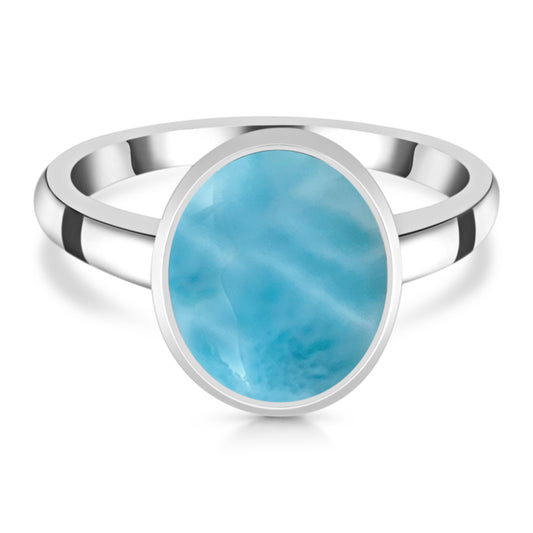 Sterling Silver Ring Larimar  IGR-2514 Size 6