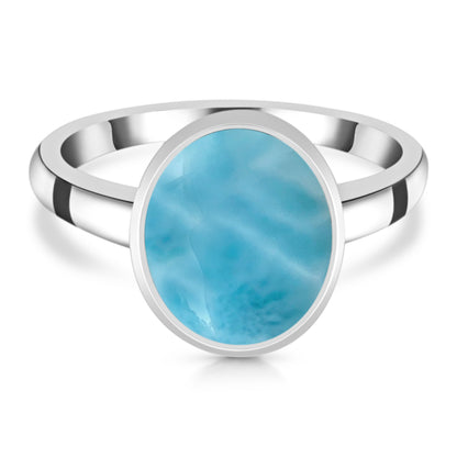 Sterling Silver Ring Larimar  IGR-2514 Size 9