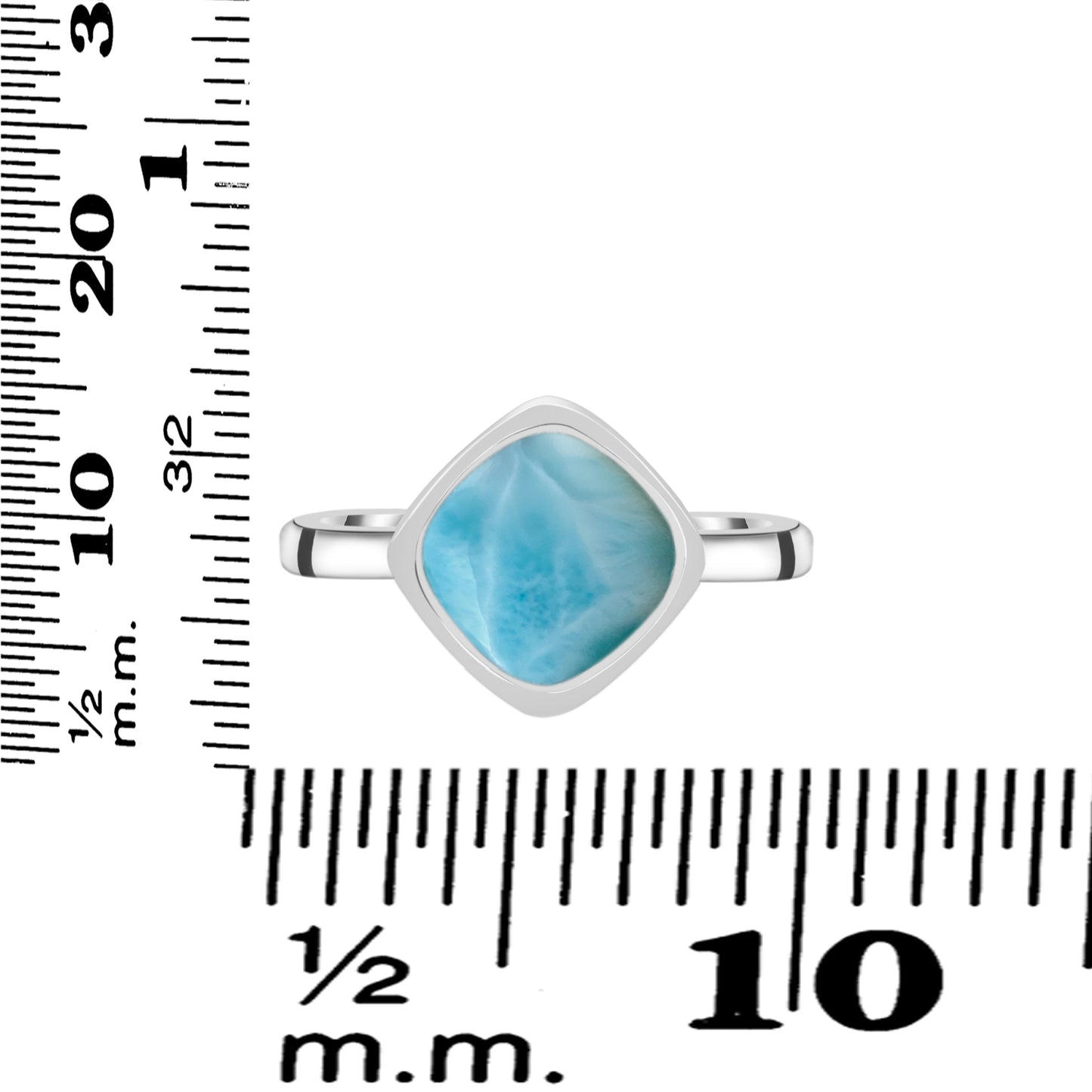 Sterling Silver Ring Larimar  IGR-2549 Size 6