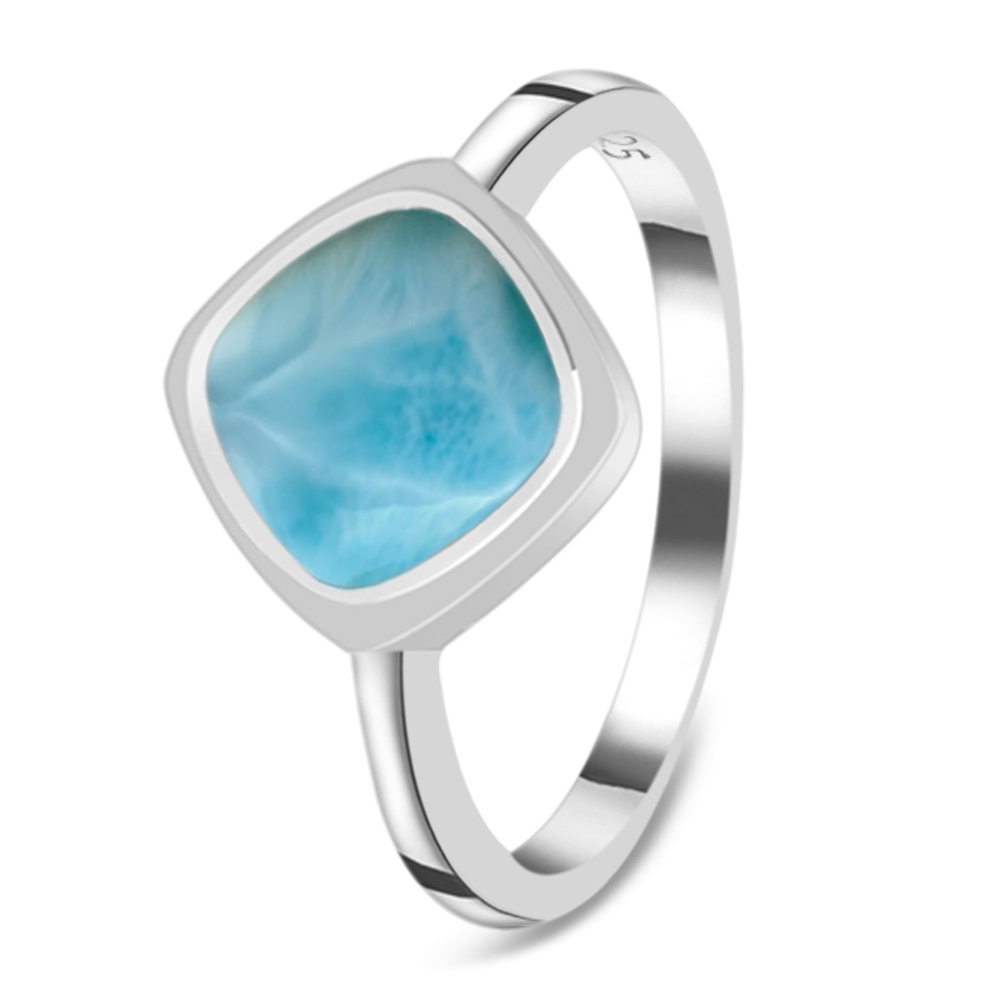 Sterling Silver Ring Larimar  IGR-2549 Size 8