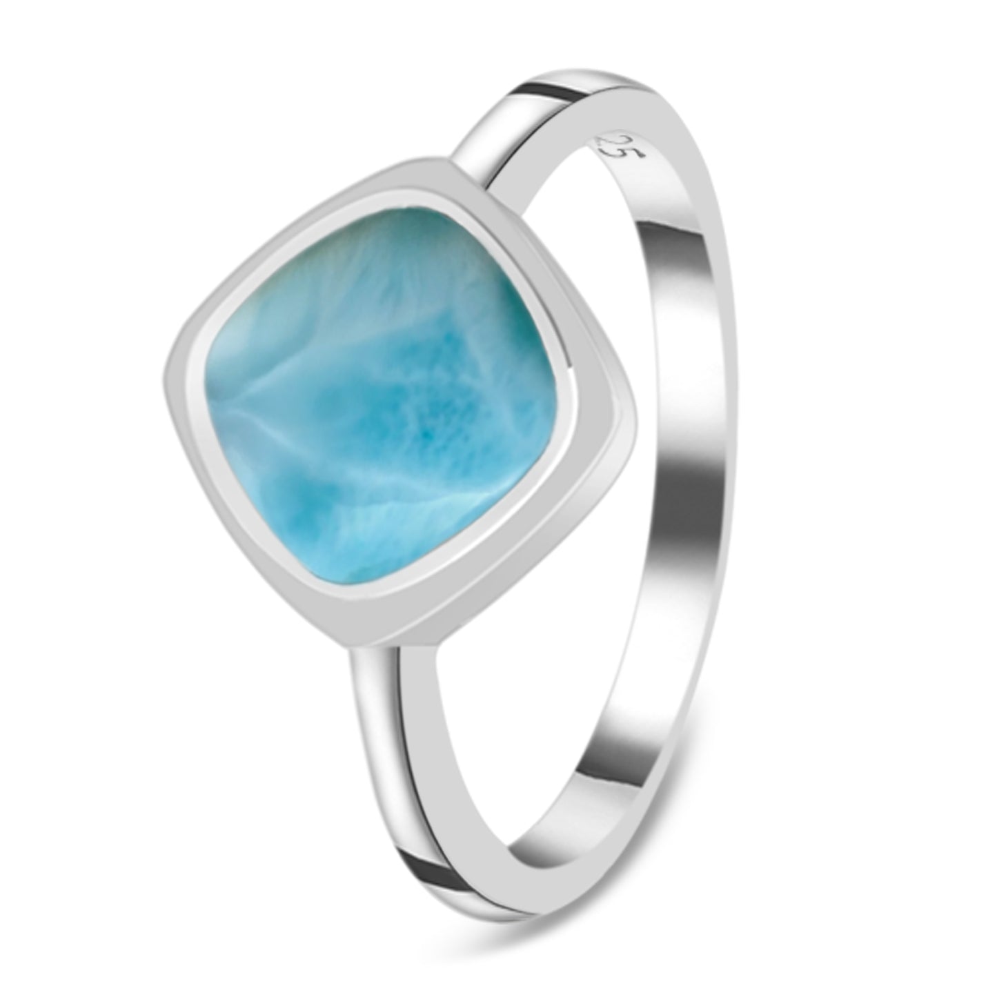 Sterling Silver Ring Larimar  IGR-2549 Size 7