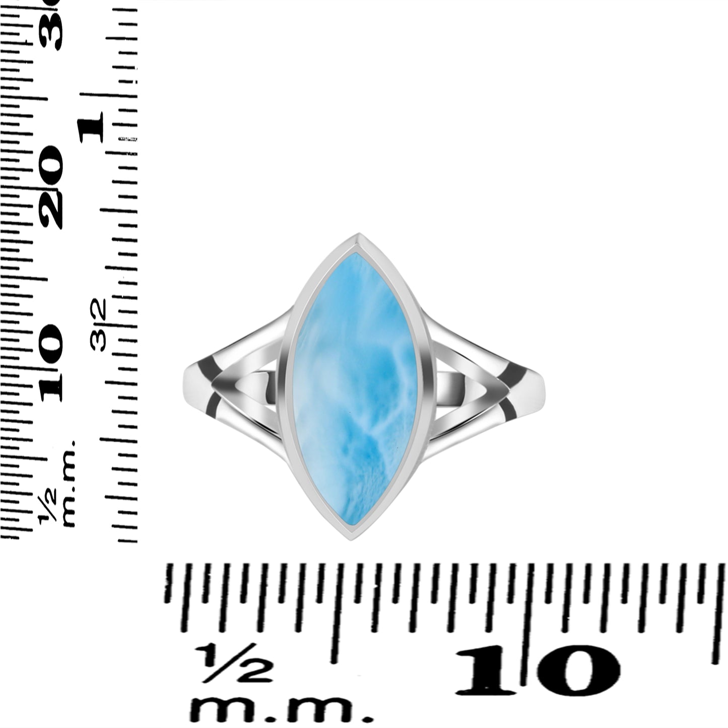 Sterling Silver Ring Larimar  IGR-2802 Size 6