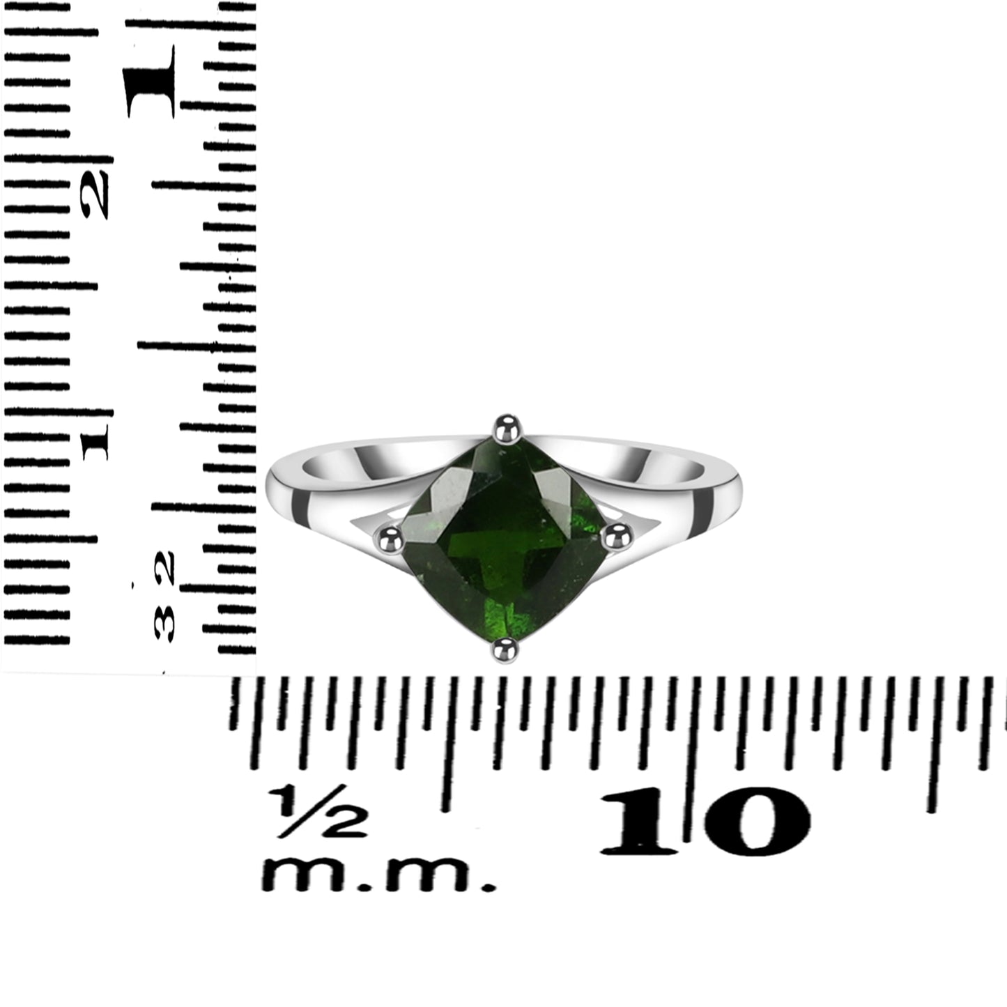 Sterling Silver Ring Chrome Diopside  IGR-2735 Size 5