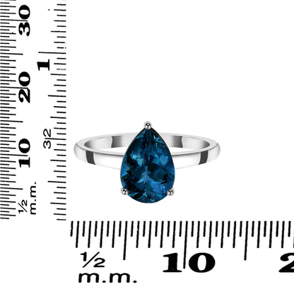 Sterling Silver Ring London Blue Topaz  IGR-2570 Size 5