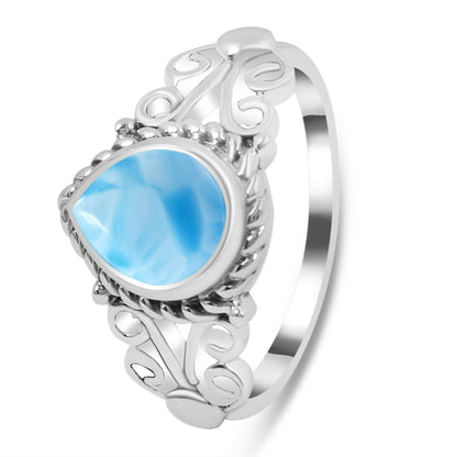 Sterling Silver Ring Larimar  IGR-199 Size 5