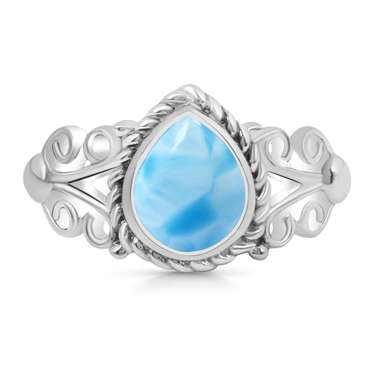 Sterling Silver Ring Larimar  IGR-199 Size 5