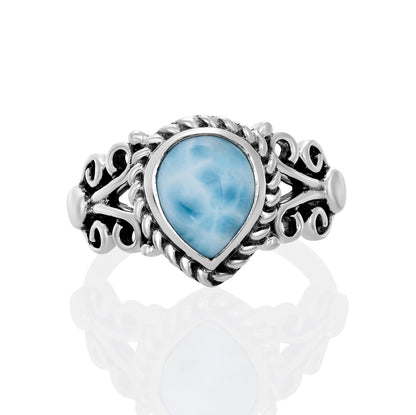 Sterling Silver Ring Larimar  IGR-199 Size 6