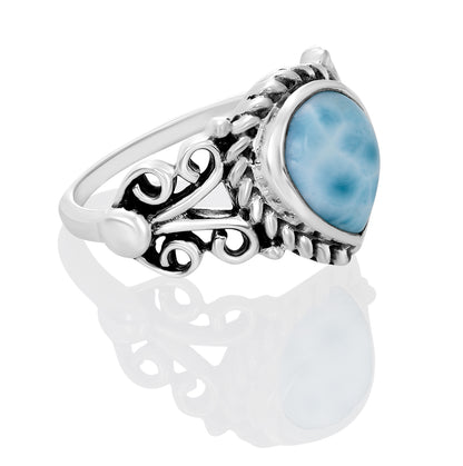 Sterling Silver Ring Larimar  IGR-199 Size 6