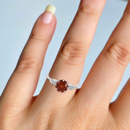 Sterling Silver Ring Orange Kyanite  IGR-2982 Size 10