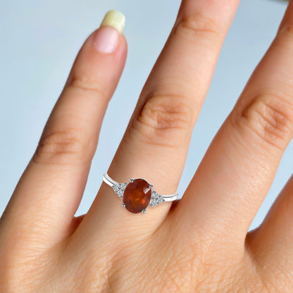 Sterling Silver Ring Orange Kyanite  IGR-2832 Size 10