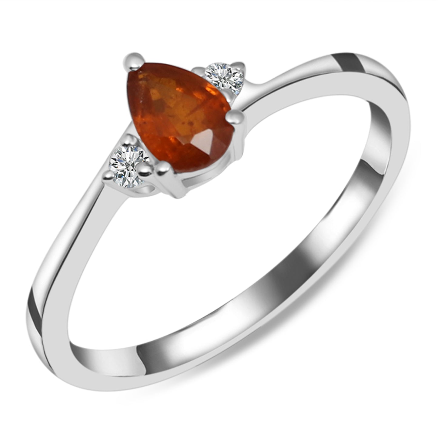 Sterling Silver Ring Orange Kyanite  IGR-2544 Size 5