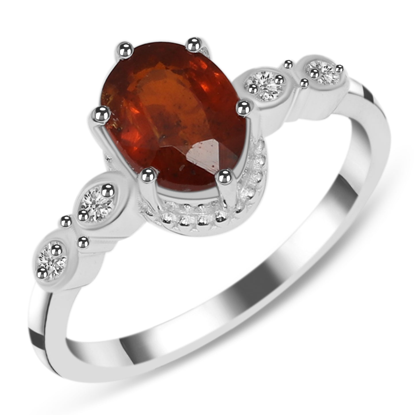 Sterling Silver Ring Orange Kyanite  IGR-2182 Size 5
