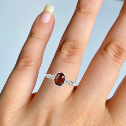 Sterling Silver Ring Orange Kyanite  IGR-2182 Size 7