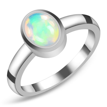 Sterling Silver Ring Opal  IGR-4009 Size 8