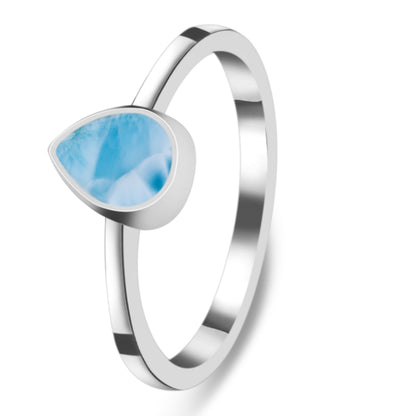 Sterling Silver Ring Larimar  IGR-2835 Size 8