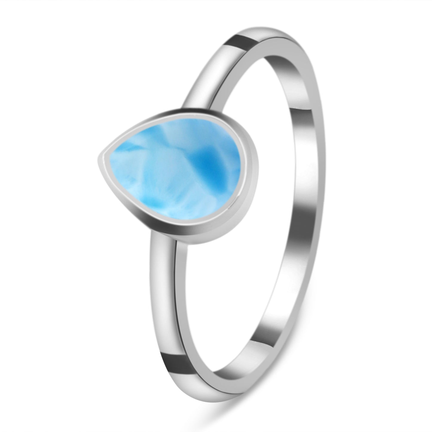 Sterling Silver Ring Larimar  IGR-2838 Size 8