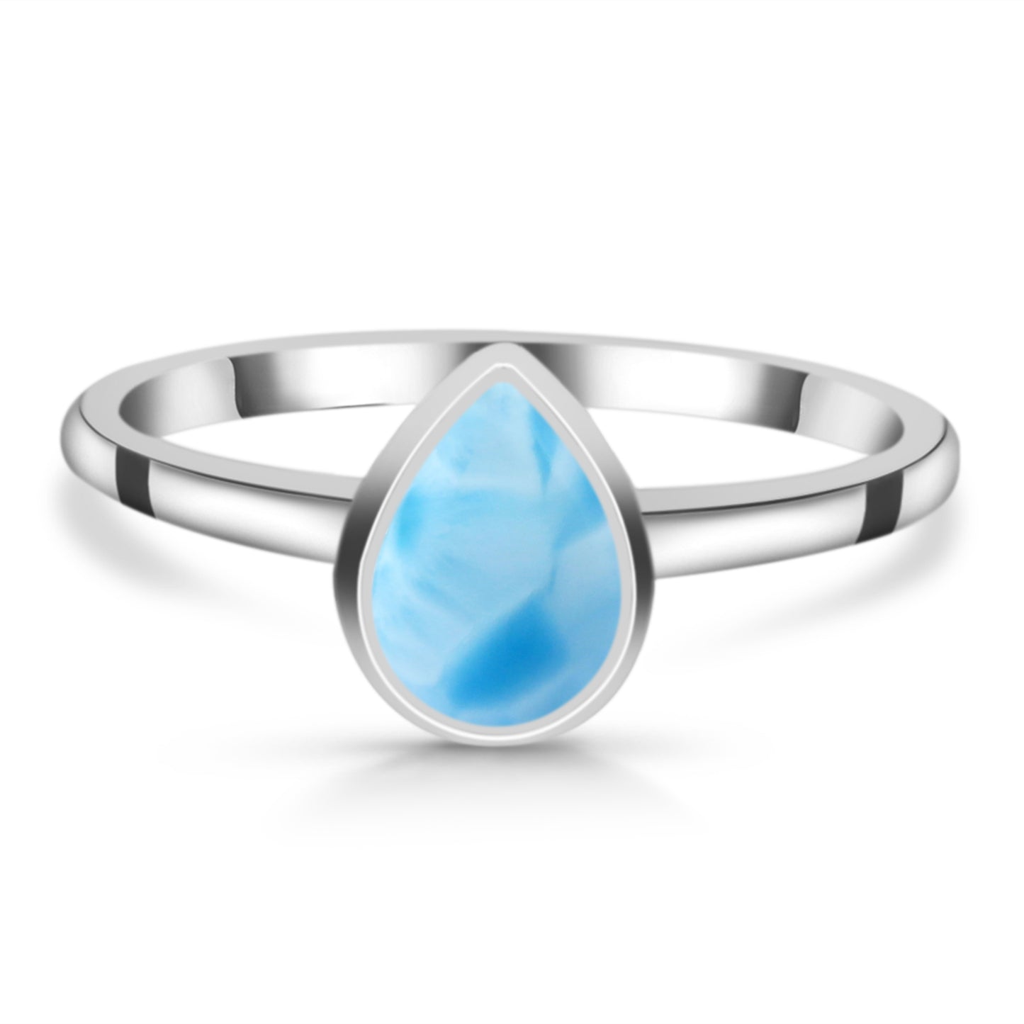 Sterling Silver Ring Larimar  IGR-2838 Size 8