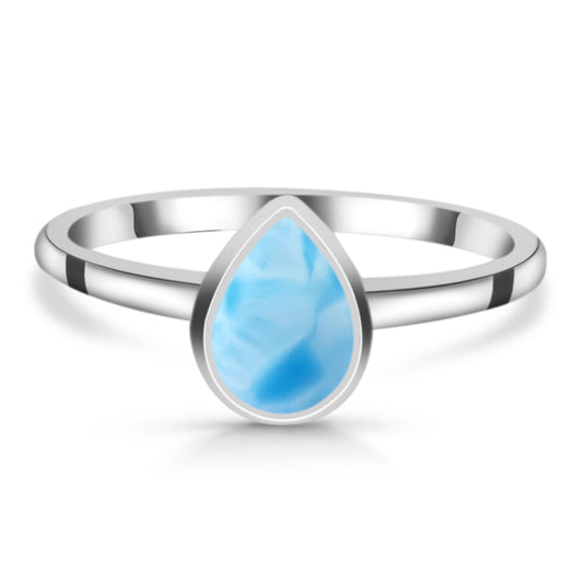 Sterling Silver Ring Larimar  IGR-2838 Size 8
