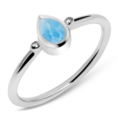 Sterling Silver Ring Larimar  IGR-2837 Size 7