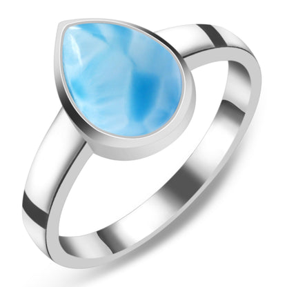 Sterling Silver Ring Larimar  IGR-2363 Size 8