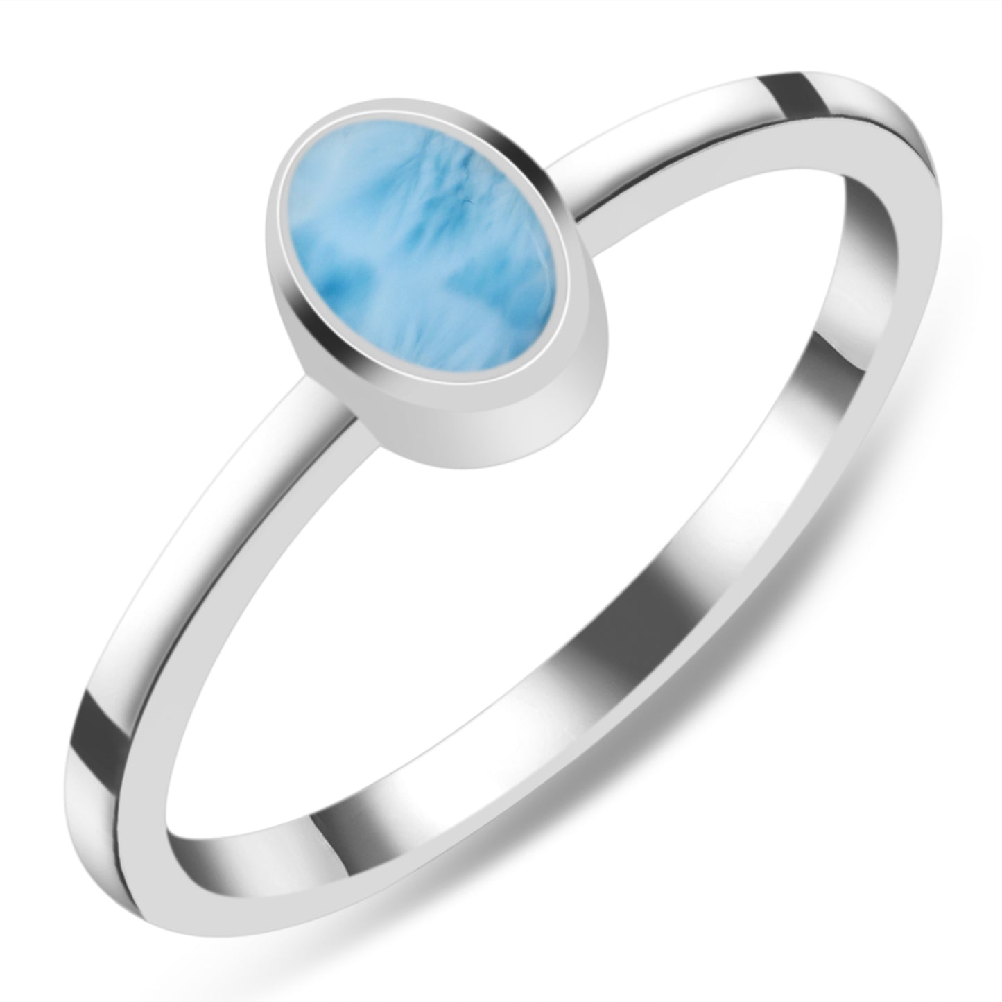Sterling Silver Ring Larimar  IGR-2834 Size 9