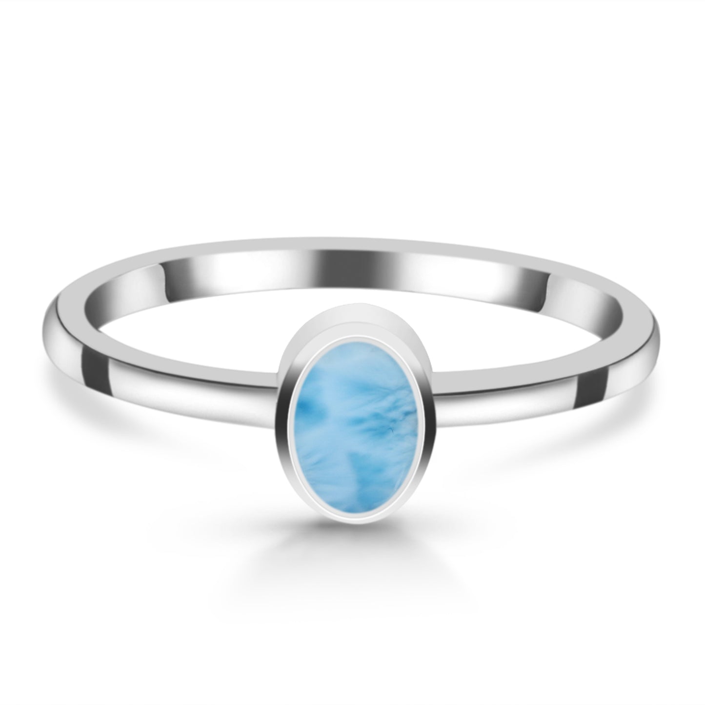 Sterling Silver Ring Larimar  IGR-2834 Size 7
