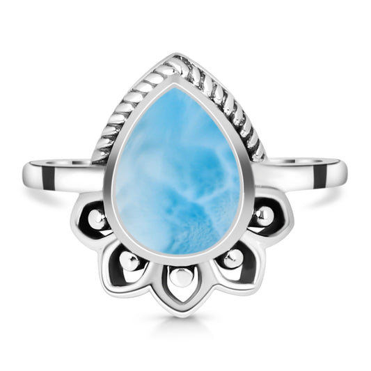 Sterling Silver Ring Larimar  IGR-2823 Size 6
