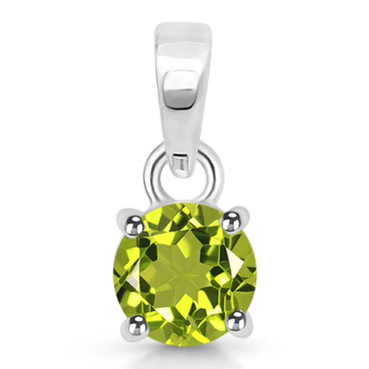 Sterling Silver Pendant Peridot  IGP-549