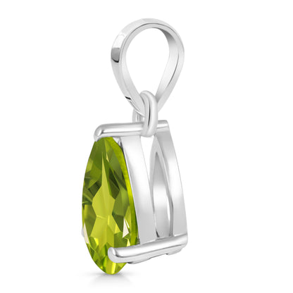 Sterling Silver Pendant Peridot  IGP-738