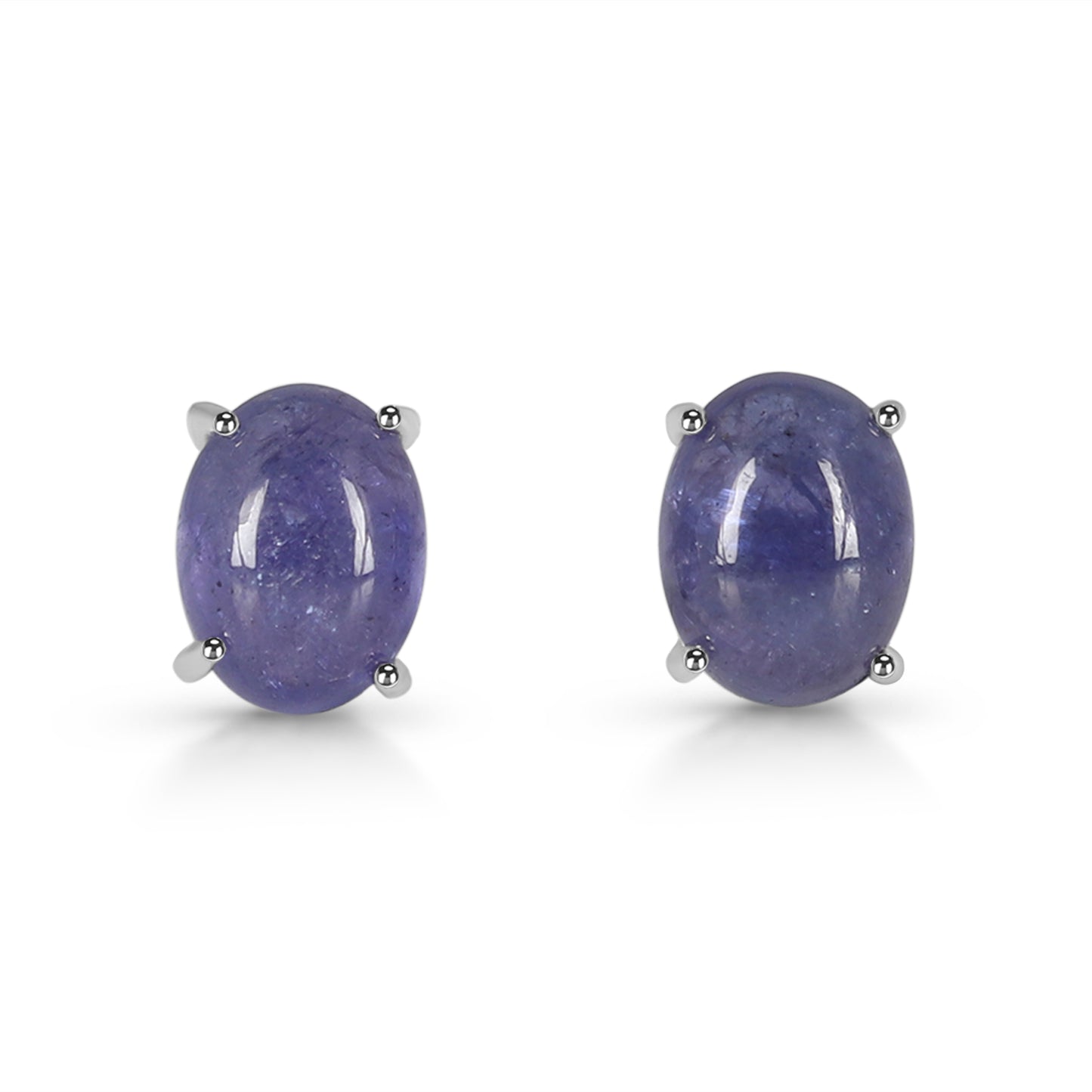 Sterling Silver Earrings Tanzanite  IGE-678