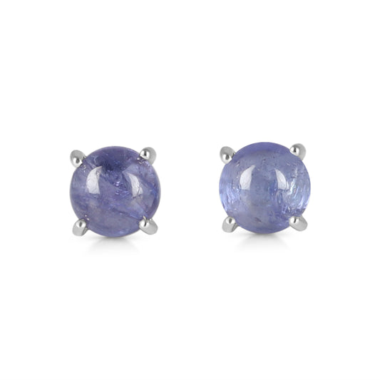 Sterling Silver Earrings Tanzanite  IGE-699