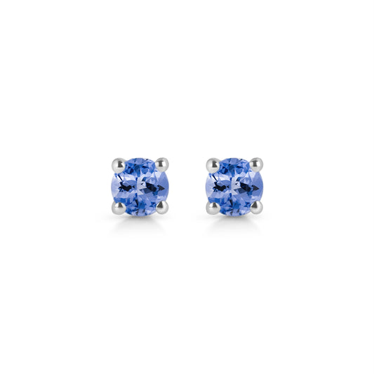 Sterling Silver Earrings Tanzanite  IGE-1170