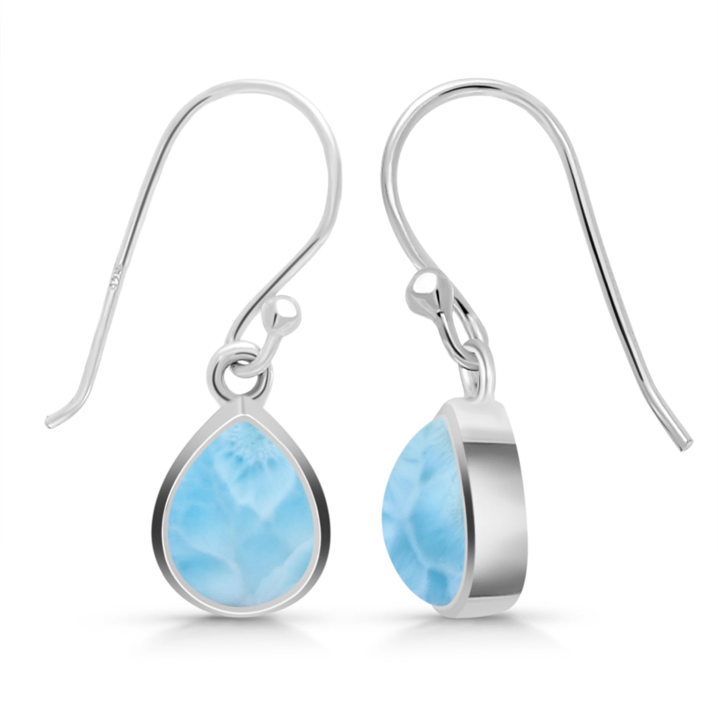 Sterling Silver Earrings Larimar  IGE-1000