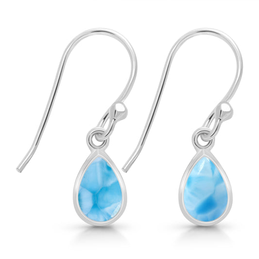 Sterling Silver Earrings Larimar  IGE-1117