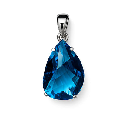 Pendant Swiss Blue Topaz Pendants CODE-1745