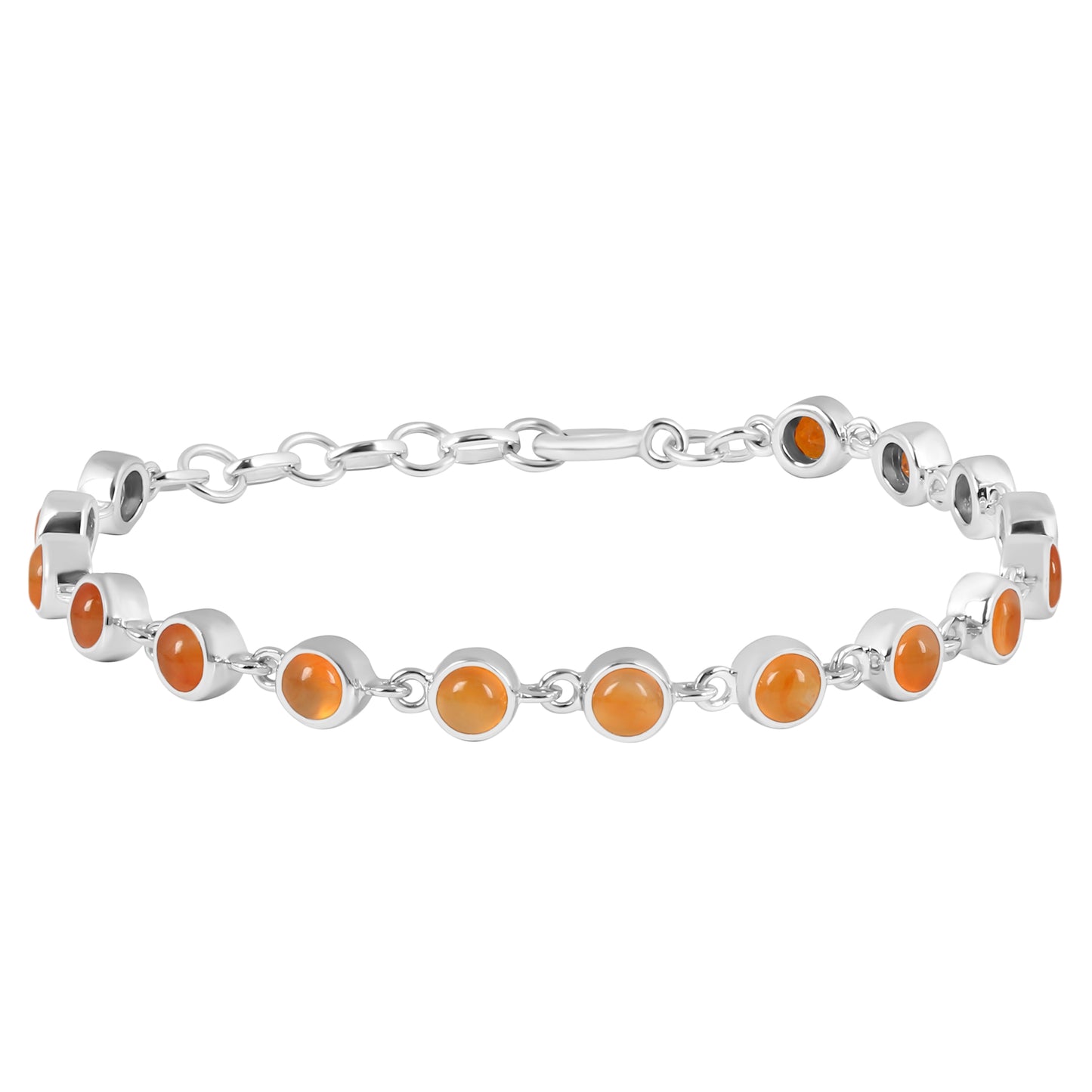Sterling Silver Bracelet Carnelian   IGB-118